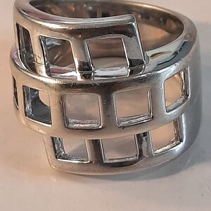 Elegant SterlingSilver 925 Geometric Ring